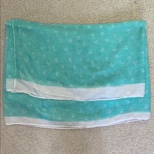 Aqua Anchor Scarf